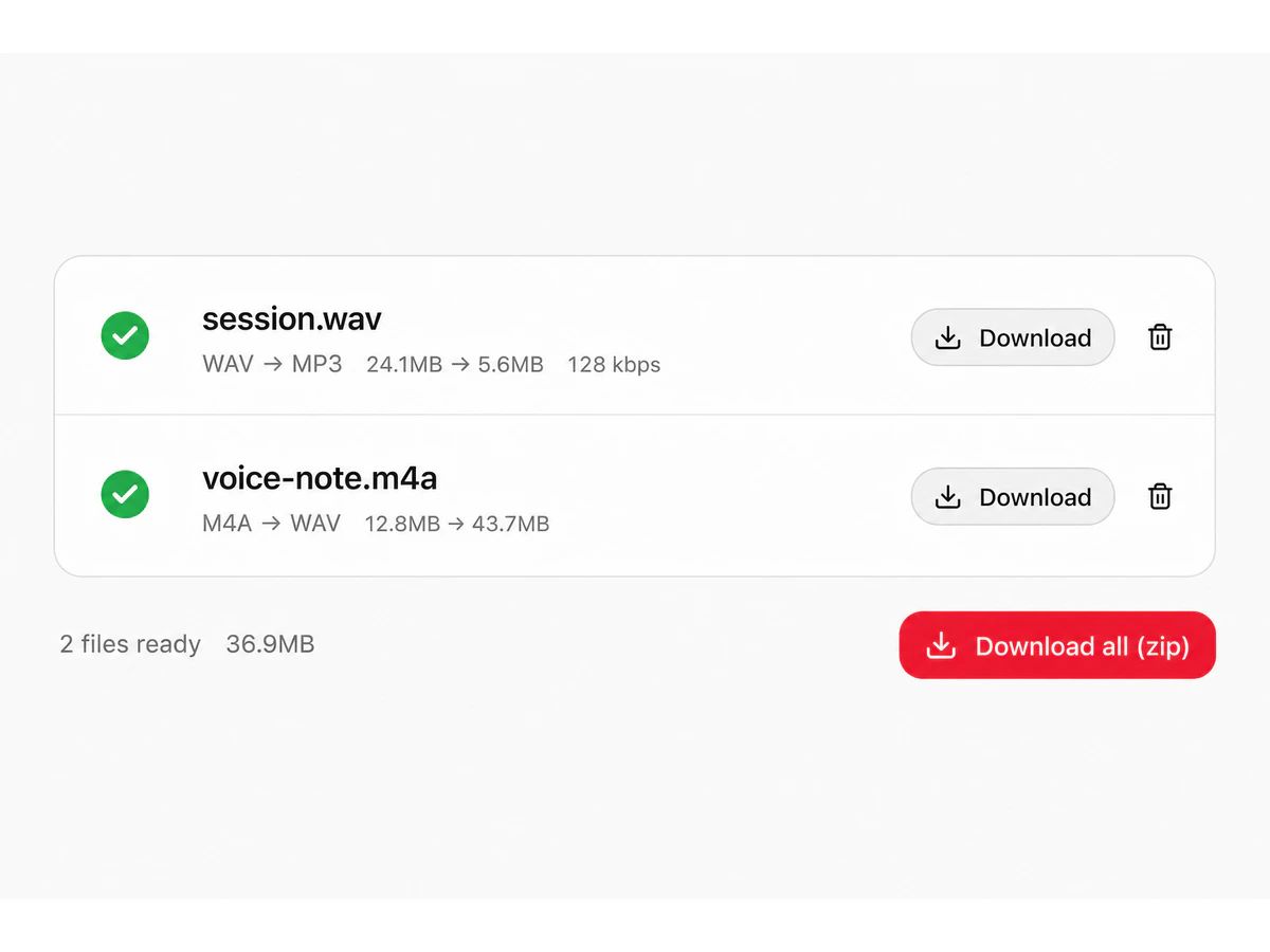 Download one file or the whole batch