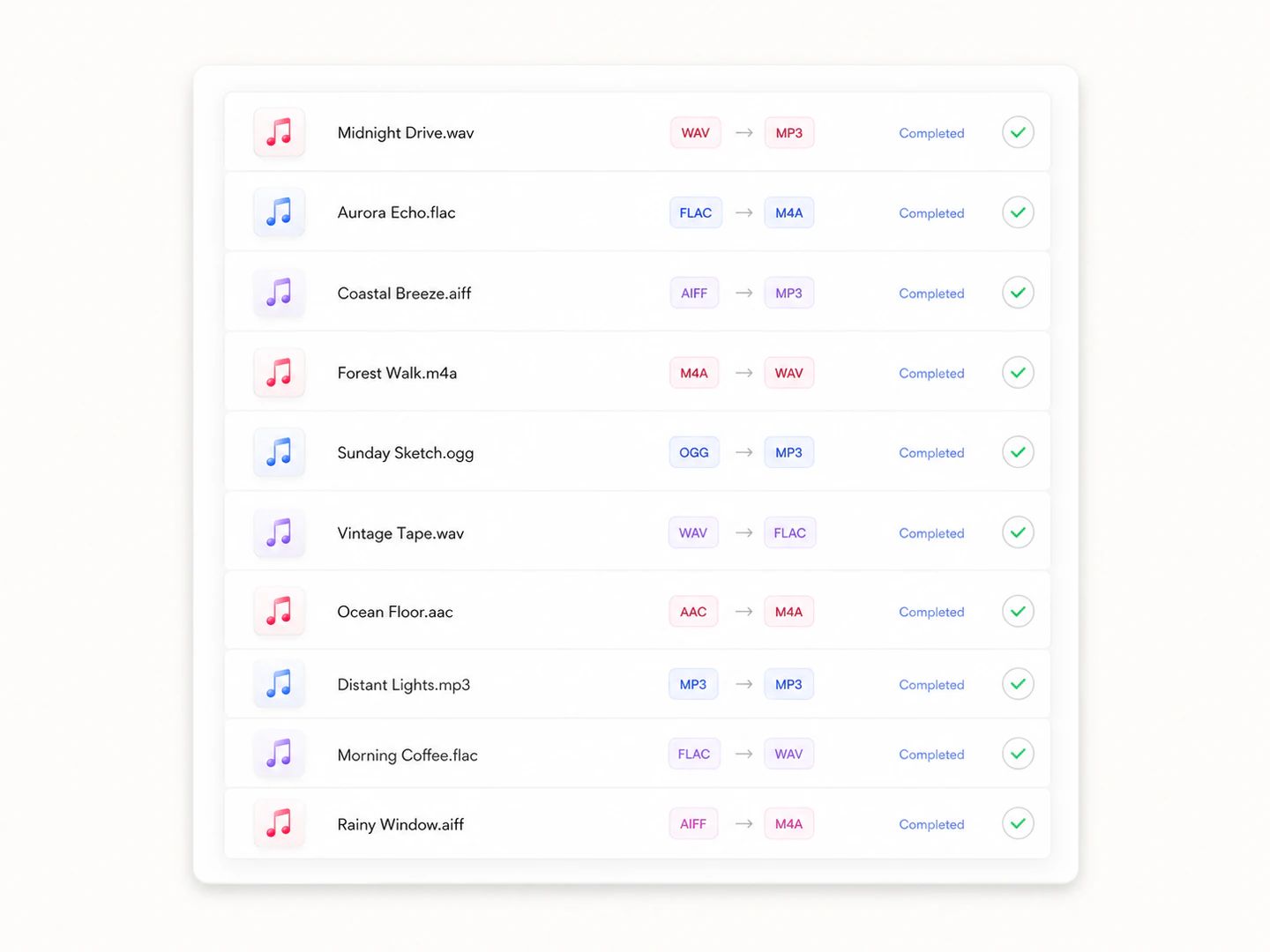 A free audio converter with no account and no quota