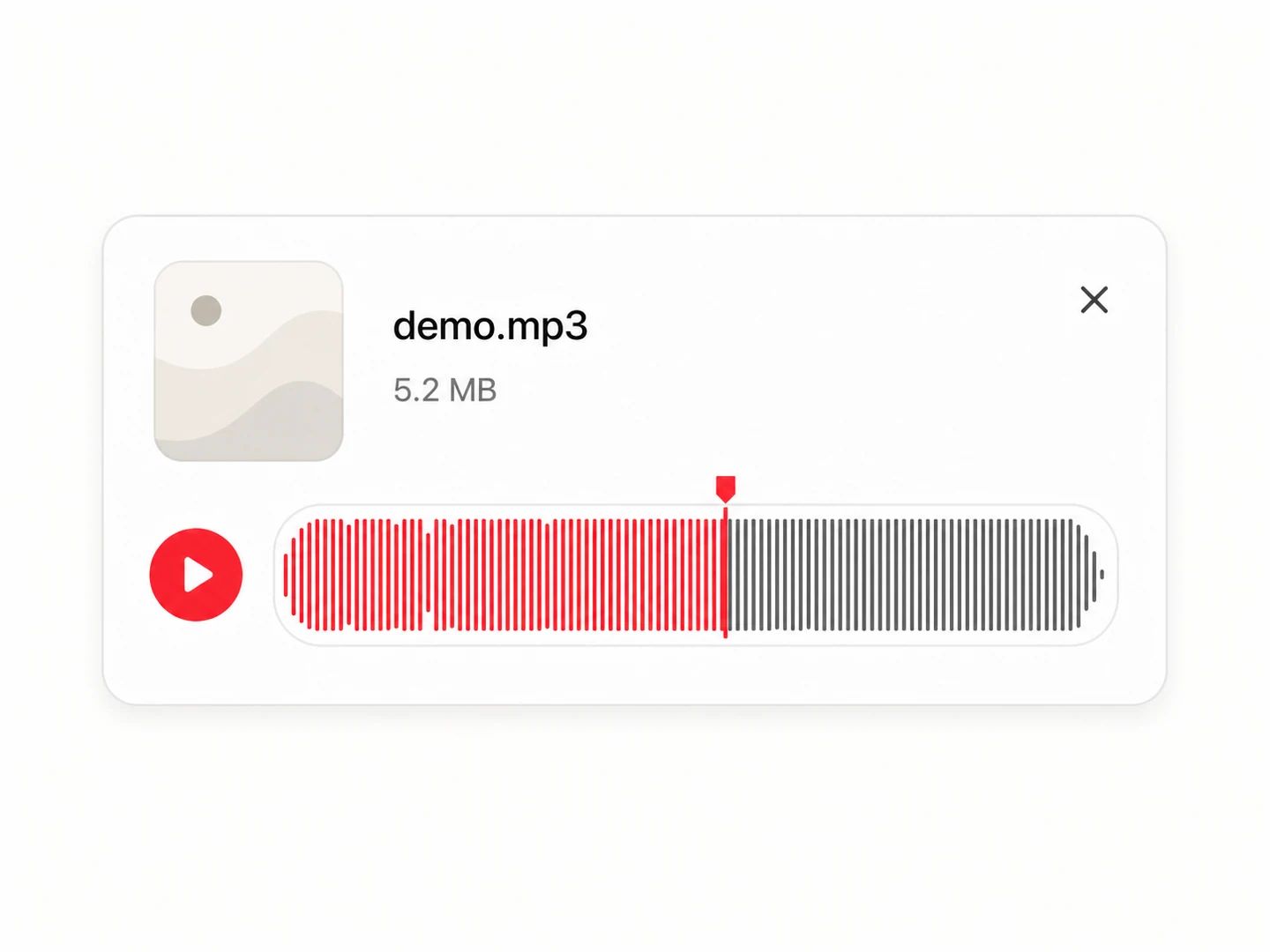 Upload your audio