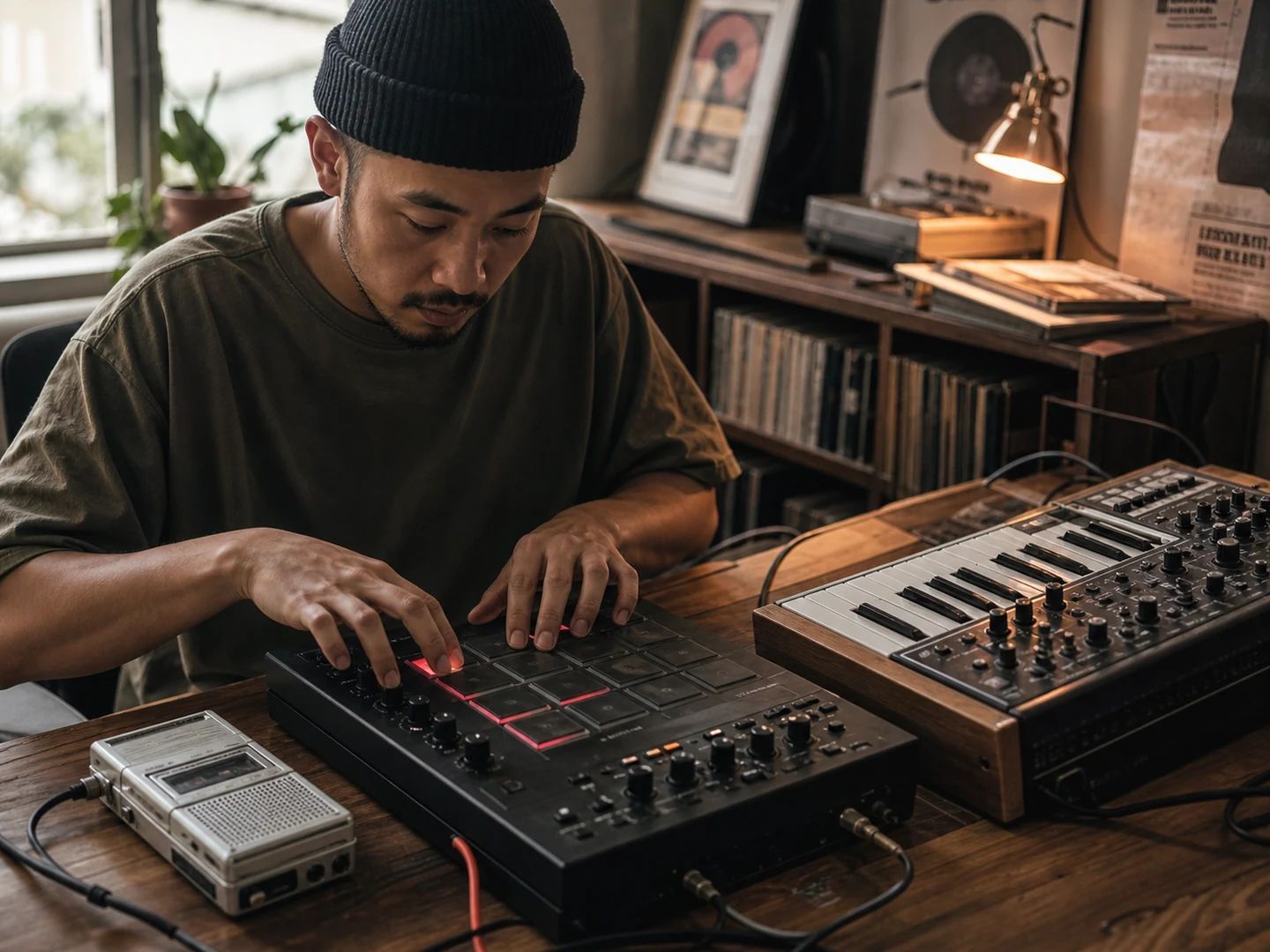 Beatmaker remixing a converted MIDI melody