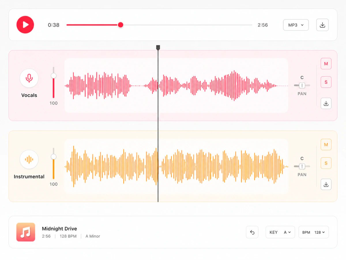 AI lifts the vocal out