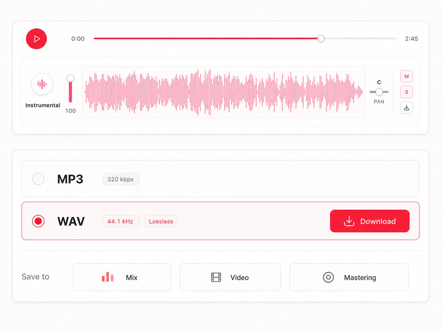 Lossless WAV for real work
