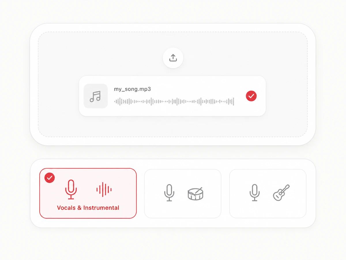 Upload the song