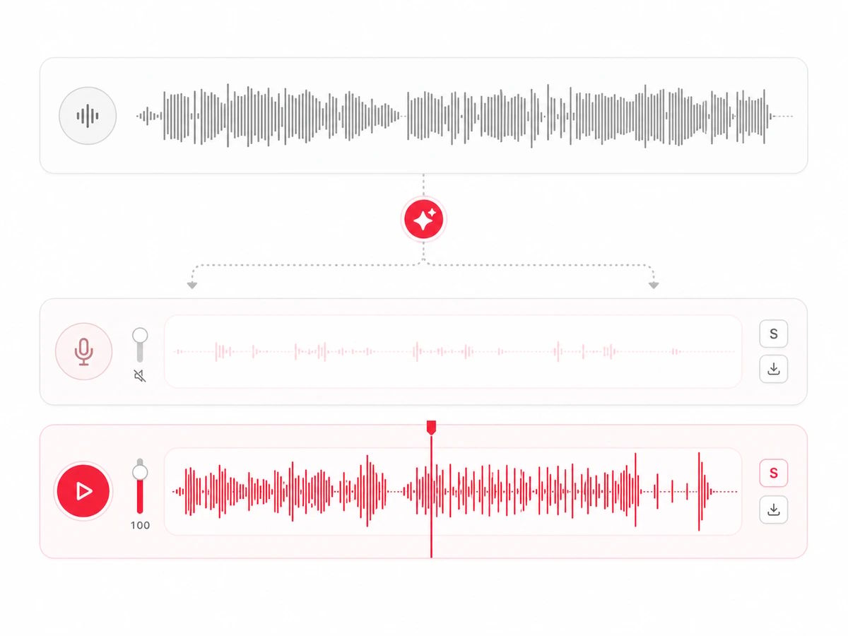 AI strips the vocal