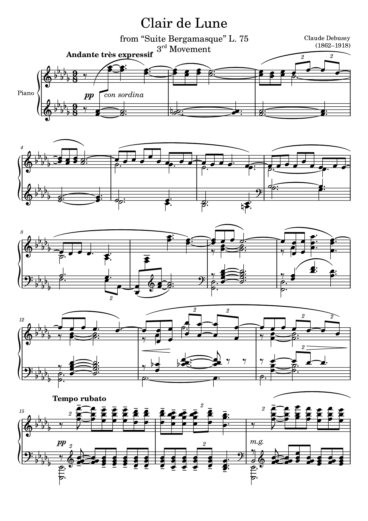 Clair de Lune — Seite 1