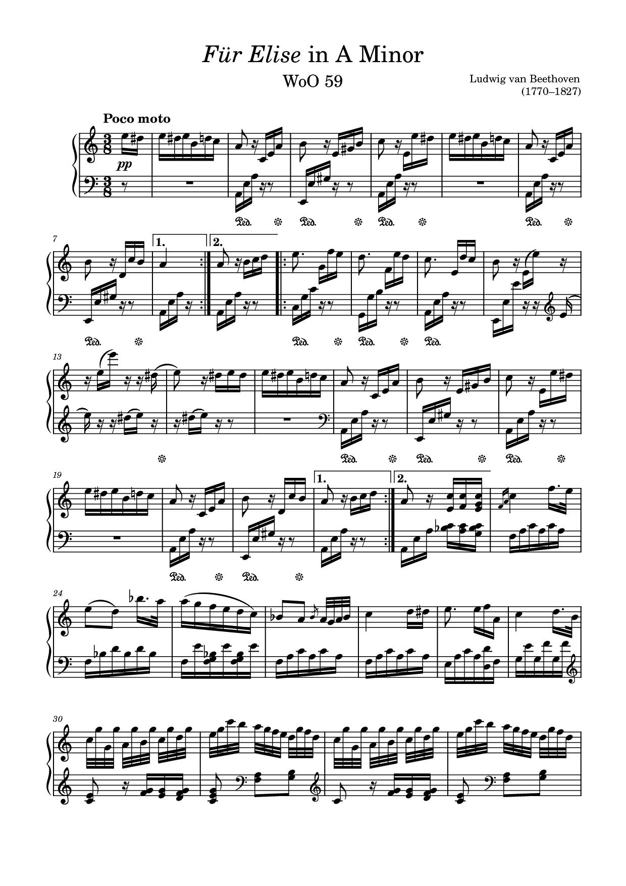 Für Elise — Seite 1