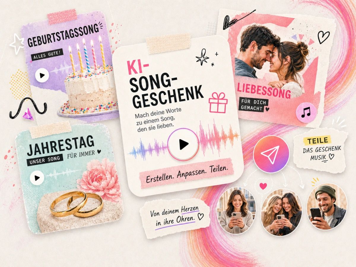 Ein personalisierter Song als Geschenk von Herzen