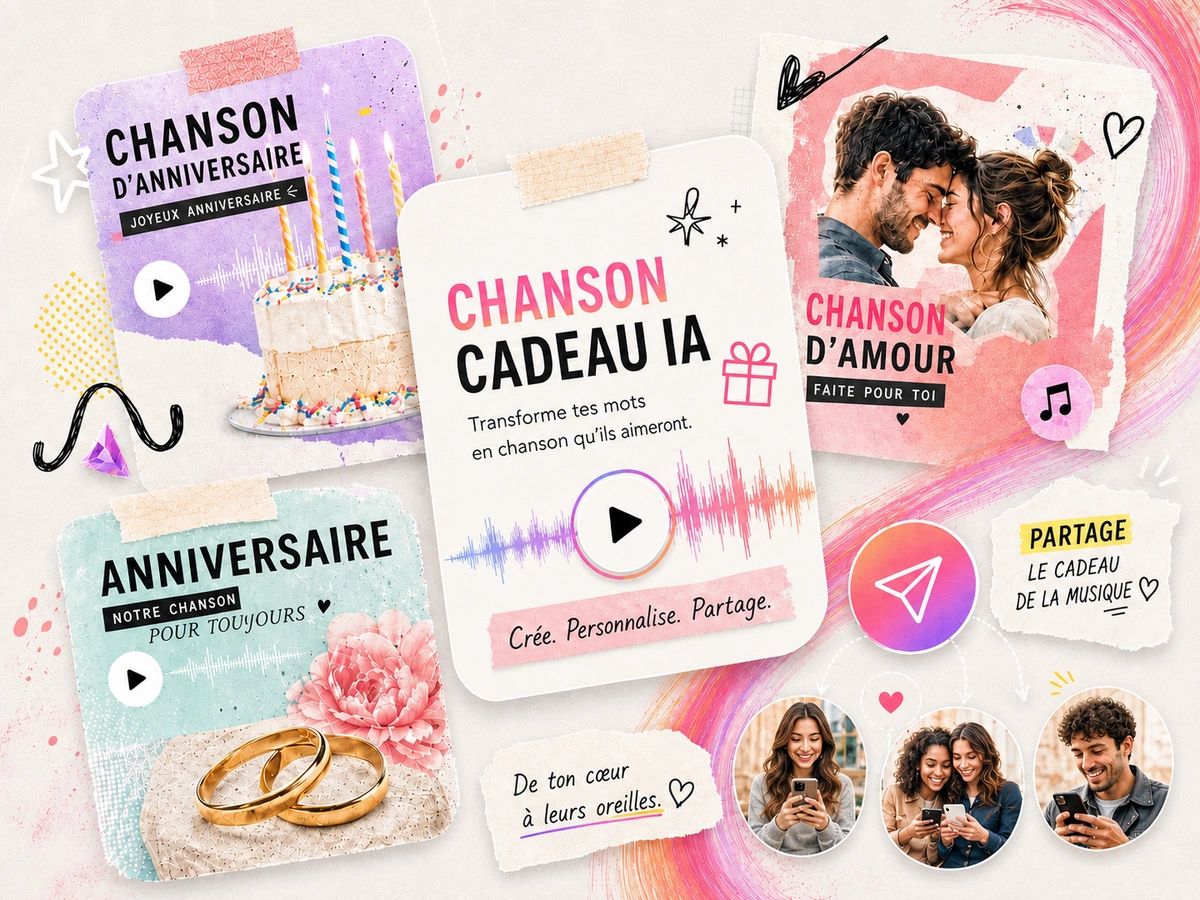 Une chanson personnalisée créée comme cadeau du cœur