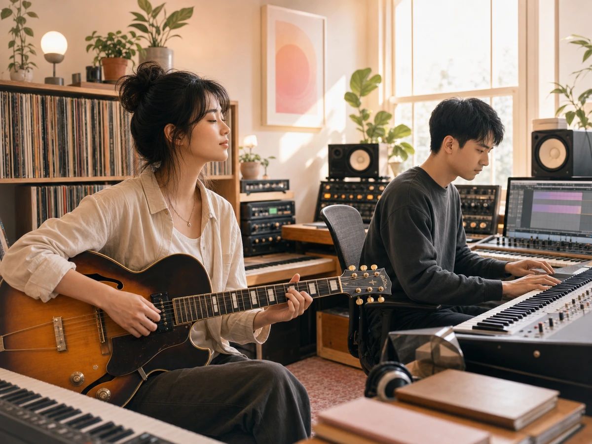 带分轨、MIDI 与音频分析的制作工作台