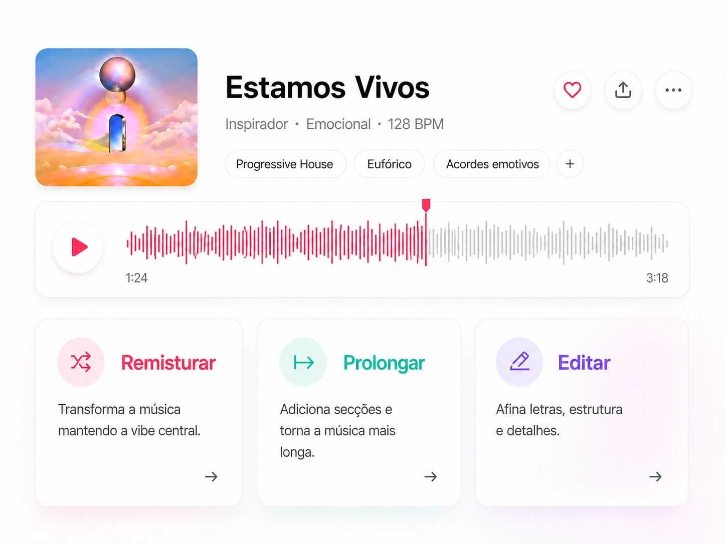 Remisturar e prolongar uma música existente para um novo estilo e duração