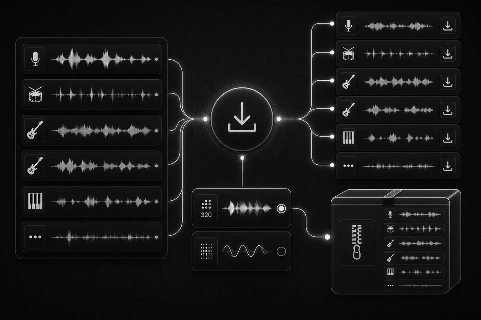 MP3 320 + WAV, individual or bundled